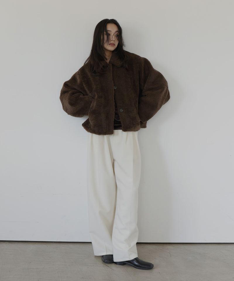 ボアコクーンスリーブジャケット