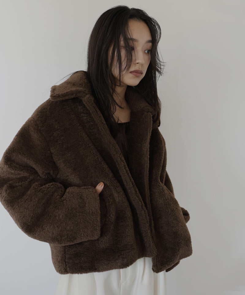 ボアコクーンスリーブジャケット