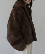 ボアコクーンスリーブジャケット