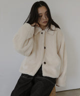 ボアコクーンスリーブジャケット