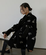 フラワーエンブロイダリーテーラードジャケット