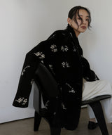 フラワーエンブロイダリーテーラードジャケット