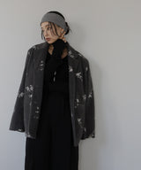 フラワーエンブロイダリーテーラードジャケット