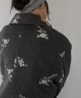 フラワーエンブロイダリーテーラードジャケット