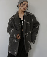 フラワーエンブロイダリーテーラードジャケット