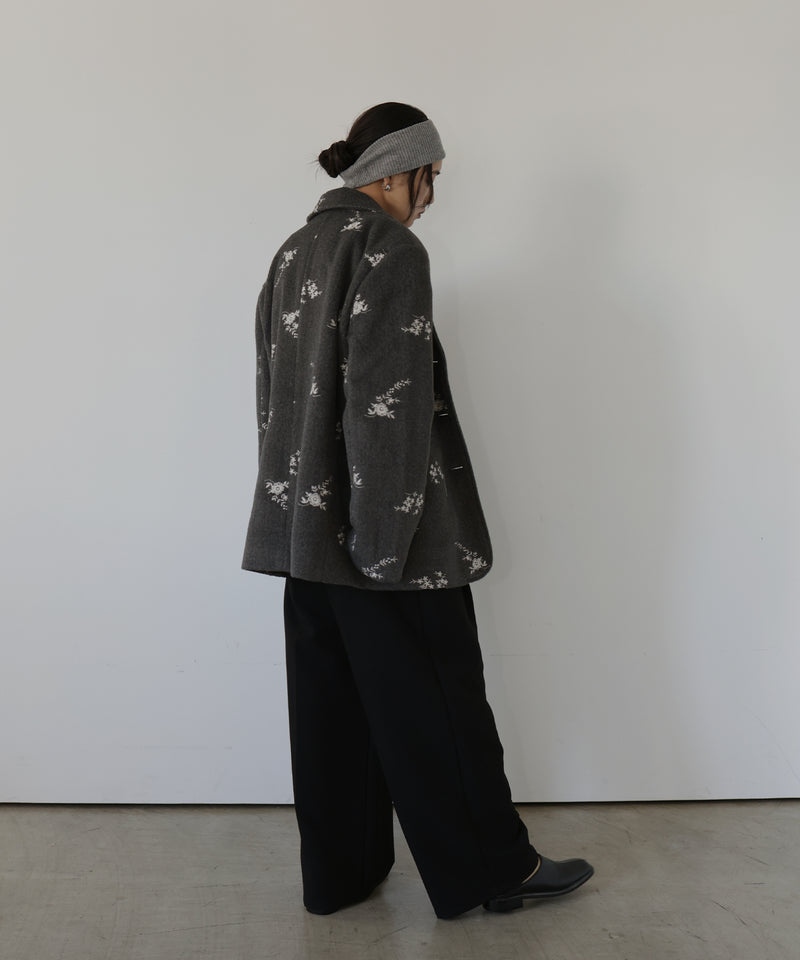 フラワーエンブロイダリーテーラードジャケット