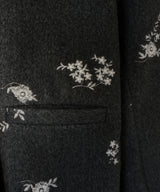 フラワーエンブロイダリーテーラードジャケット