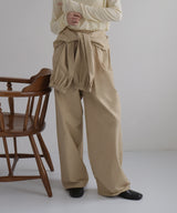 2WAY腰巻きツイルパンツ