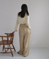 2WAY腰巻きツイルパンツ