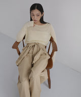 2WAY腰巻きツイルパンツ