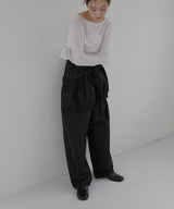 2WAY腰巻きツイルパンツ