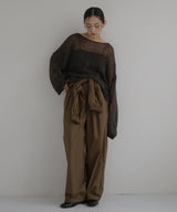 2WAY腰巻きツイルパンツ