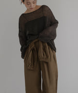 2WAY腰巻きツイルパンツ