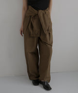 2WAY腰巻きツイルパンツ