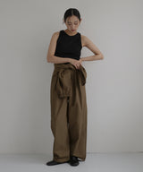 2WAY腰巻きツイルパンツ