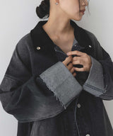 コーデュロイカラーデニムジャケット