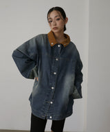 コーデュロイカラーデニムジャケット