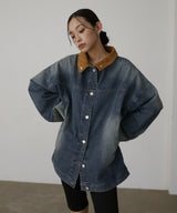 コーデュロイカラーデニムジャケット