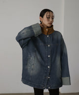 コーデュロイカラーデニムジャケット