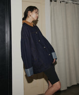 コーデュロイカラーデニムジャケット