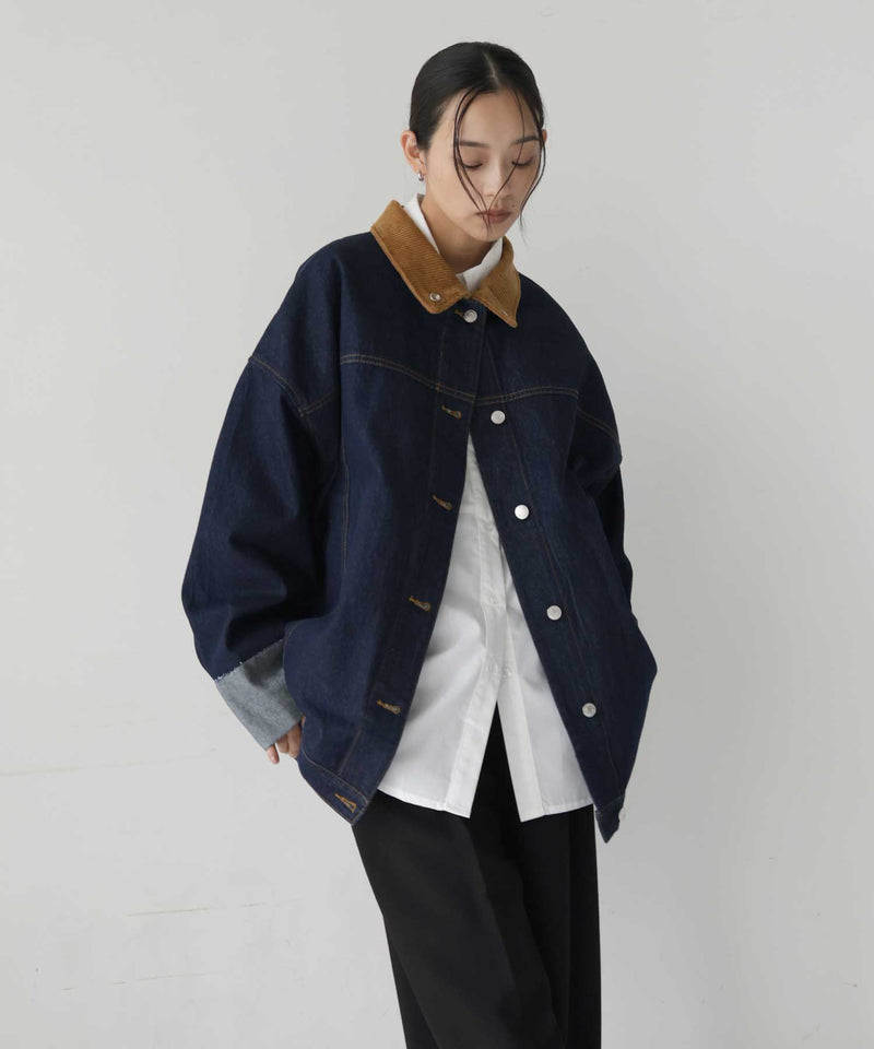 hellam コーデュロイカラーデニムジャケット コーデュロイカラーデニムジャケット – hellam