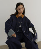 コーデュロイカラーデニムジャケット