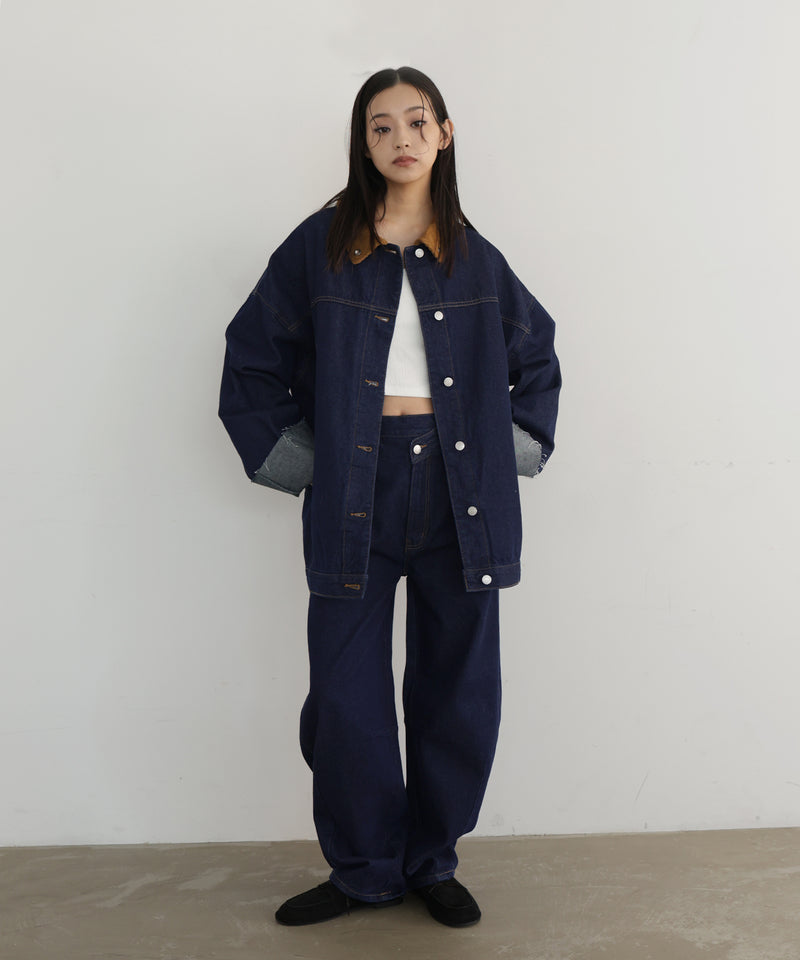 コーデュロイカラーデニムジャケット – hellam