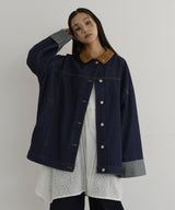 コーデュロイカラーデニムジャケット