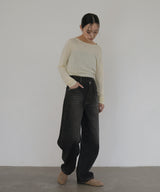 アシメカーブデニムパンツ