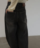 アシメカーブデニムパンツ