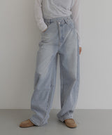 アシメカーブデニムパンツ