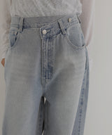 アシメカーブデニムパンツ