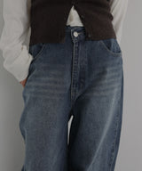 アシメカーブデニムパンツ