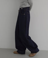 アシメカーブデニムパンツ