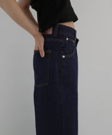 アシメカーブデニムパンツ