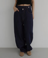 アシメカーブデニムパンツ