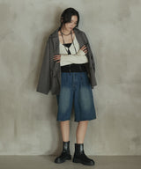 バミューダデニムパンツ