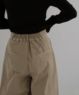 パイピングツイルワイドパンツ