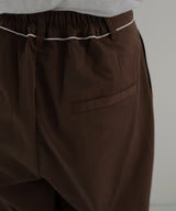 パイピングツイルワイドパンツ