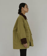 コーデュロイカラーツイルカバーオール