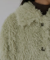 スタンドカラーフェイクファーブルゾン