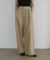 リネンライクタックパンツ