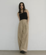 リネンライクタックパンツ