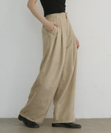 リネンライクタックパンツ