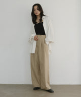 リネンライクタックパンツ