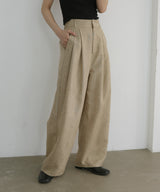 リネンライクタックパンツ