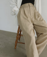 リネンライクタックパンツ
