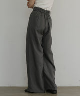 リネンライクタックパンツ