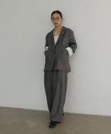 リネンライクタックパンツ