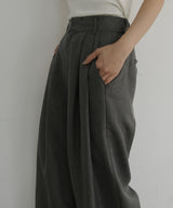 リネンライクタックパンツ